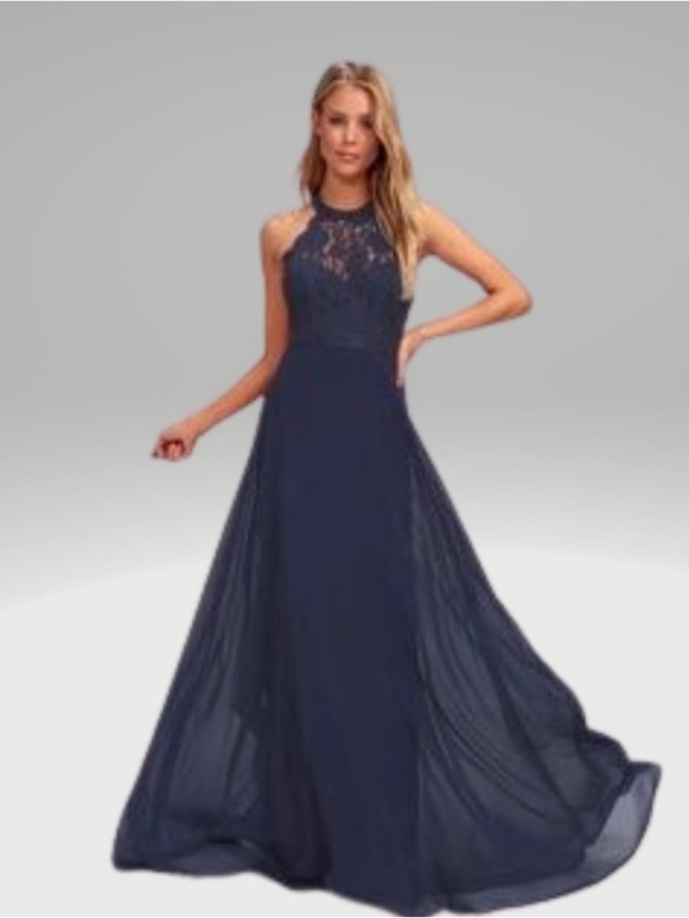 Dark Blue Lulu's Dress Size M